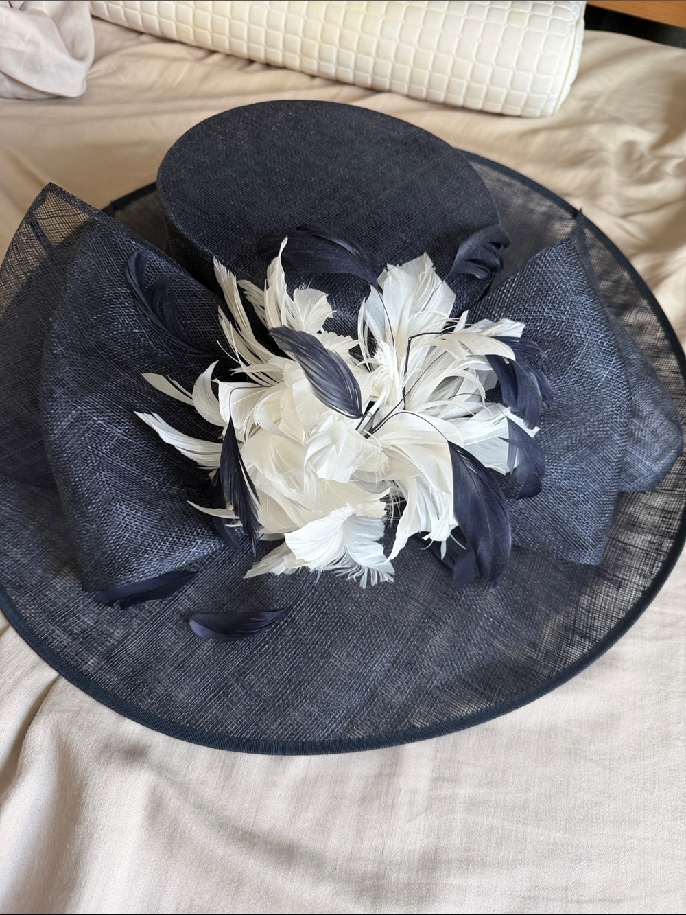 Navy blue fascinator hat - perfect for tea party, Kentucky derby or wedding